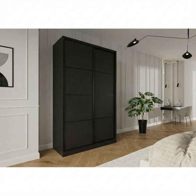 Szafa przesuwna Trend 3 150 Czarny mat