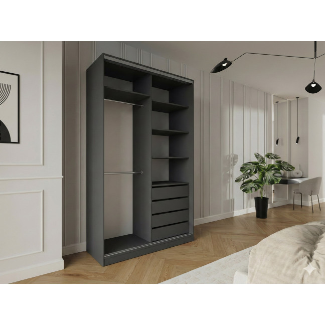 Szafa przesuwna Trend 3 150 Grafit