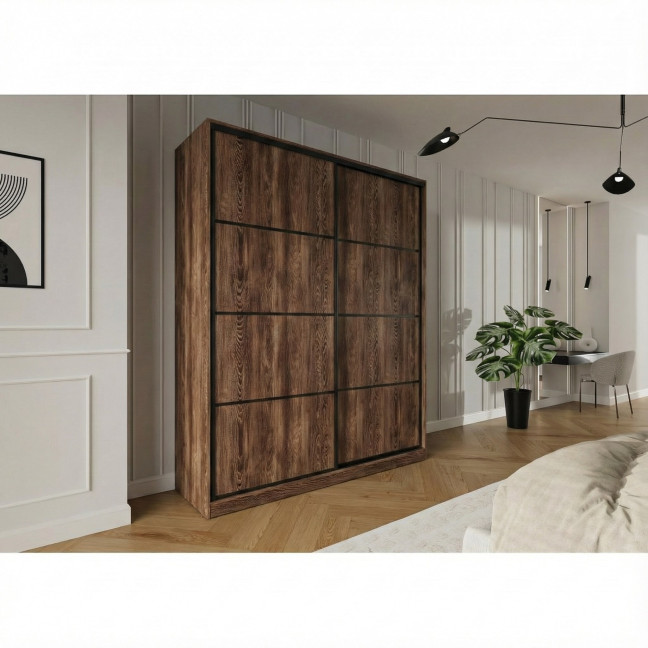 Szafa przesuwna Trend 3 180 Kasztan Arvadonna