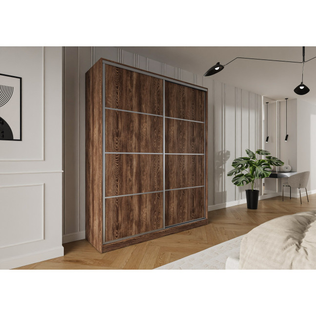 Szafa przesuwna Trend 3 200 Kasztan Arvadonna