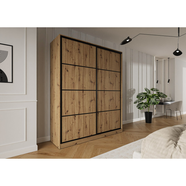 Szafa przesuwna Trend 3 200 Dąb Artisan