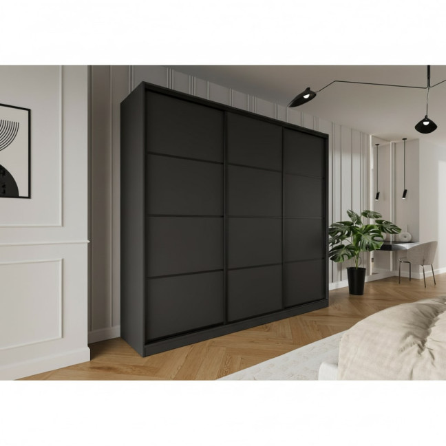 Szafa przesuwna Trend 3 275 Grafit