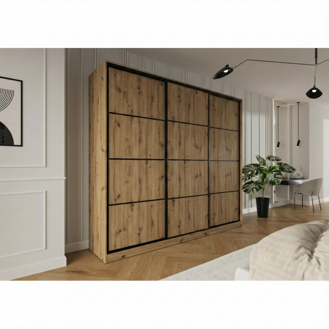 Szafa przesuwna Trend 3 250 Dąb Artisan