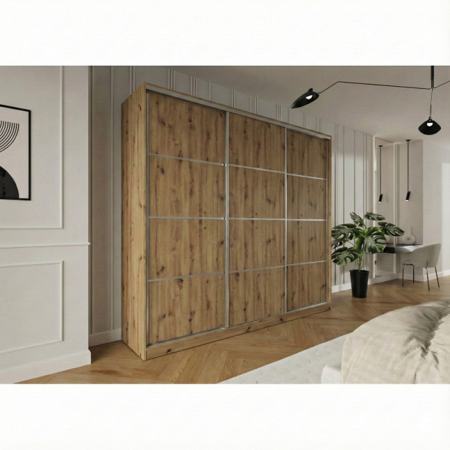 Szafa przesuwna Trend 3 275 Dąb Artisan
