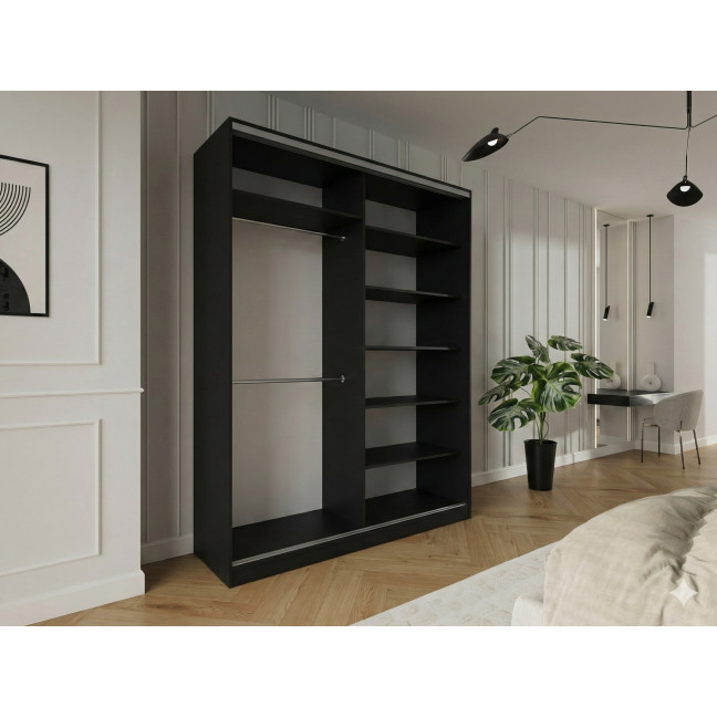 Szafa przesuwna Trend 5 180 Czarny Połysk