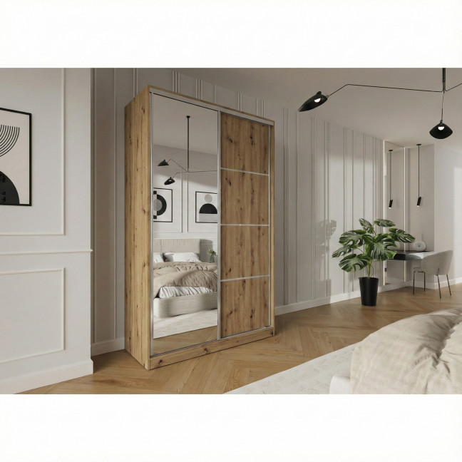 Szafa przesuwna Trend 6 150 Dąb Artisan