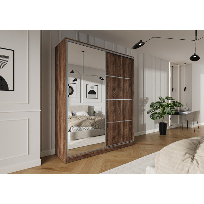 Szafa przesuwna Trend 6 180 Kasztan Arvadonna