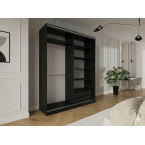 Szafa przesuwna Trend 6 200 Czarny Mat