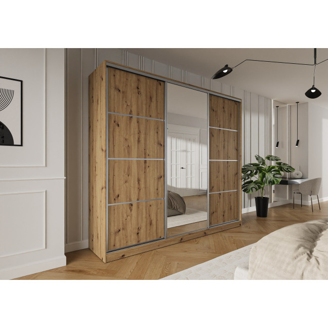 Szafa przesuwna Trend 6 275 Dąb Artisan