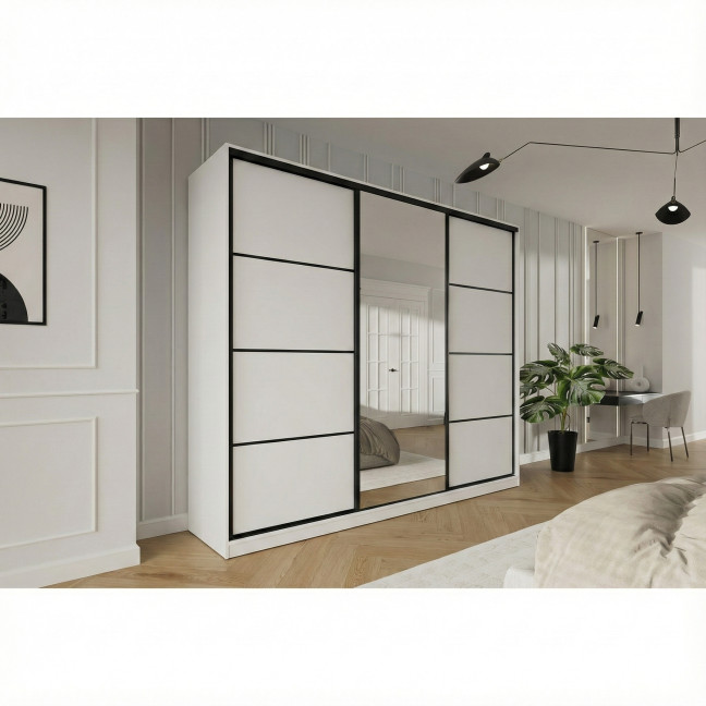 Szafa przesuwna Trend 6 275 Biały Mat