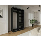 Szafa przesuwna Trend 8 150 Czarny Połysk