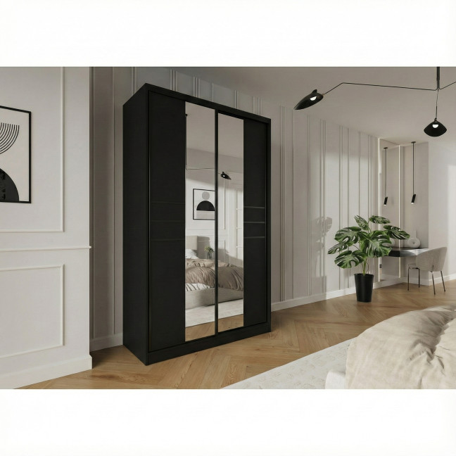 Szafa przesuwna Trend 8 150 Czarny Mat