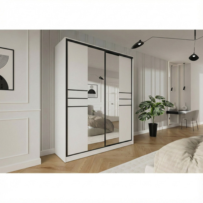 Szafa przesuwna Trend 8 180 Biały Mat