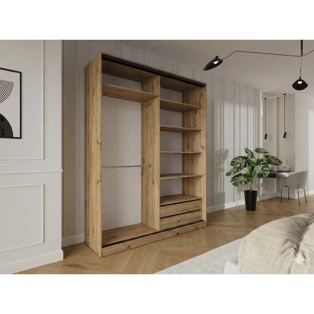 Szafa przesuwna Trend 8 200 Dąb Artisan