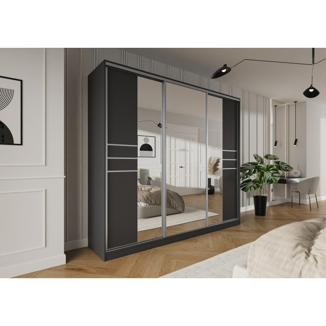 Szafa przesuwna Trend 8 250 Grafit