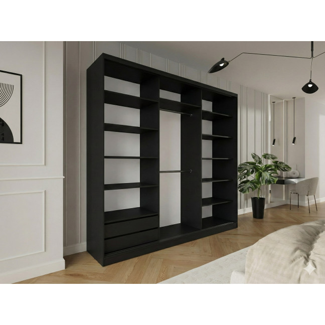 Szafa przesuwna Trend 8 250 Czarny Mat