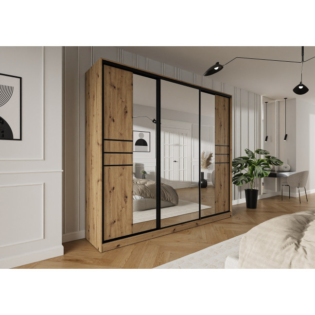 Szafa przesuwna Trend 8 275 Dąb Artisan