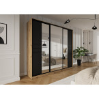 Szafa przesuwna Trend 8 275 Dąb Artisan + Czarny Mat