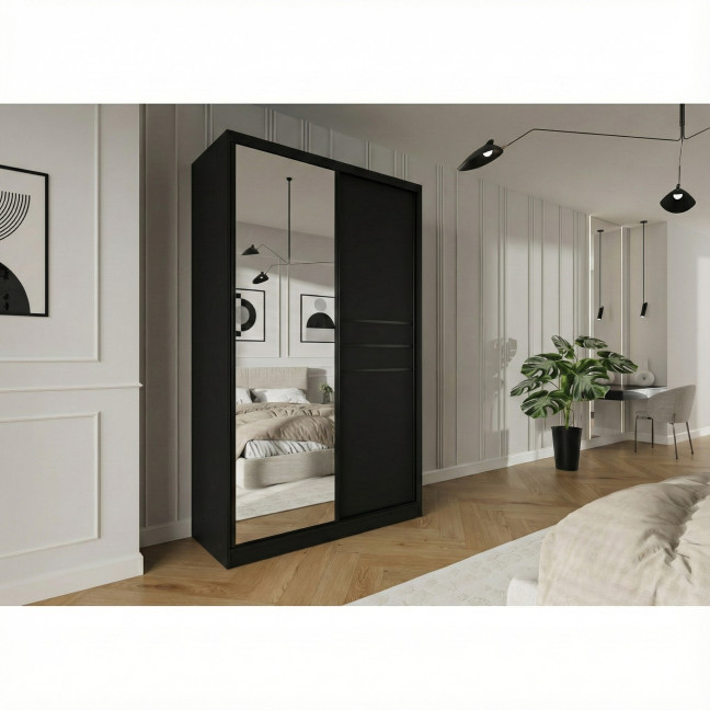 Szafa przesuwna Trend 9 150 Czarny Mat