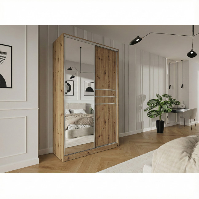 Szafa przesuwna Trend 9 150 Dąb Artisan