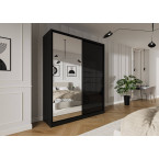 Szafa przesuwna Trend 9 180 Czarny Połysk