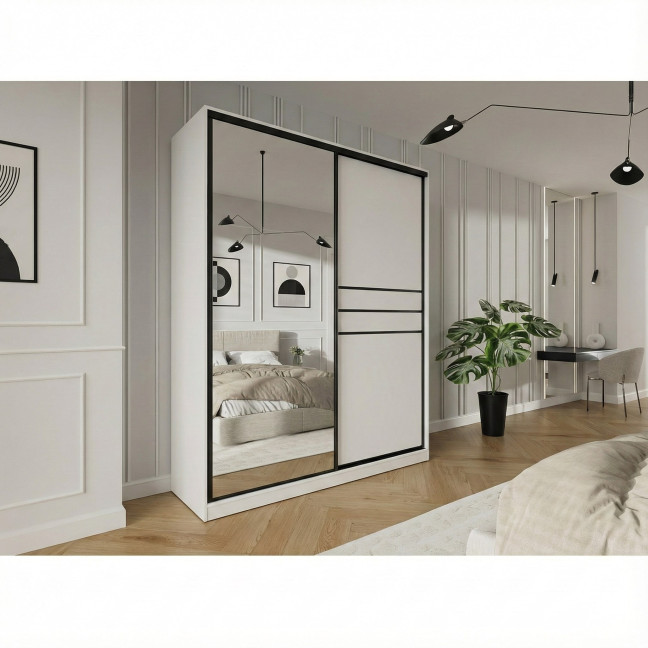 Szafa przesuwna Trend 9 180 Biały Mat