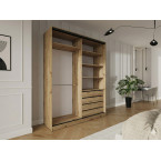 Szafa przesuwna Trend 9 180 Dąb Artisan