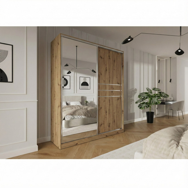 Szafa przesuwna Trend 9 200 Dąb Artisan