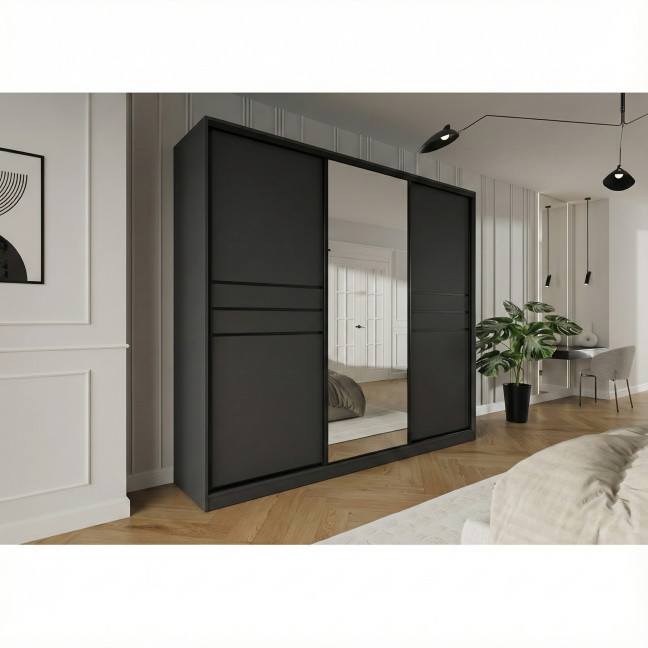 Szafa przesuwna Trend 9 250 Grafit