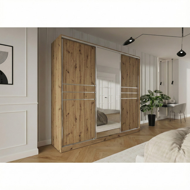 Szafa przesuwna Trend 9 275 Dąb Artisan