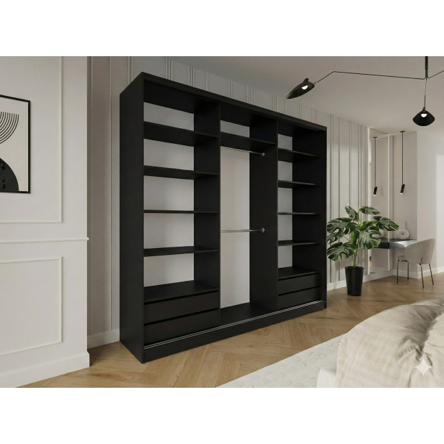 Szafa przesuwna Trend 10 275 Czarny mat