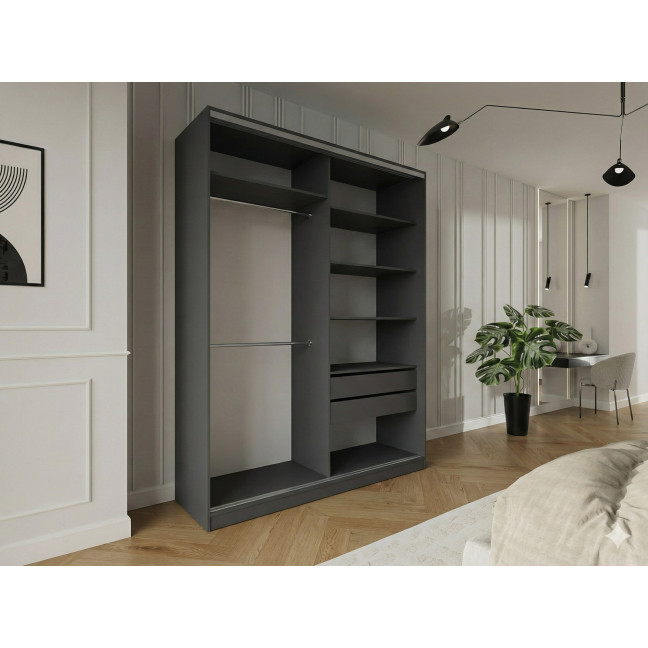 Szafa przesuwna Trend 12 180 Grafit