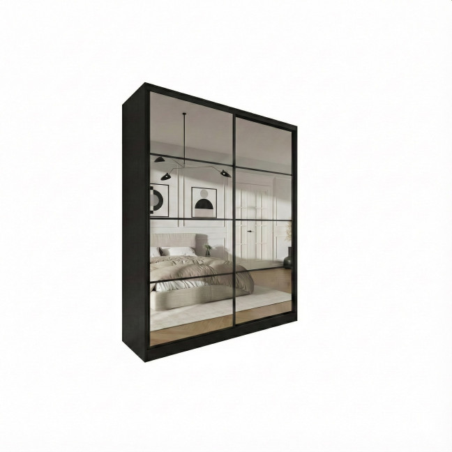 Szafa przesuwna Trend 2 180 Czarny mat