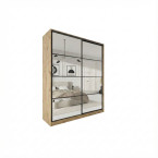 Szafa przesuwna Trend 2 180 Dąb Artisan