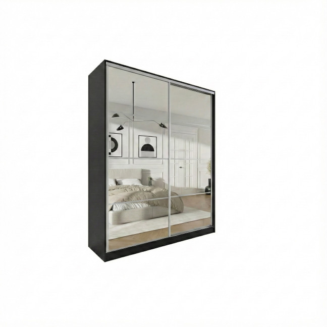 Szafa przesuwna Trend 2 200 Czarny mat