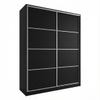 Szafa przesuwna Trend 3 180 Czarny mat