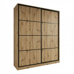 Szafa przesuwna Trend 3 180 Dąb Artisan