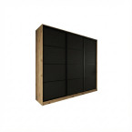 Szafa przesuwna Trend 3 250 Dąb Artisan + Czarny Mat