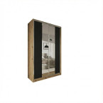 Szafa przesuwna Trend 5 150 Dąb Artisan + Czarny Mat