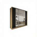 Szafa przesuwna Trend 5 275 Dąb Artisan + Czarny Mat