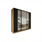 Szafa przesuwna Trend 5 275 Dąb Artisan + Czarny Mat