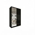 Szafa przesuwna Trend 6 150 Czarny Połysk