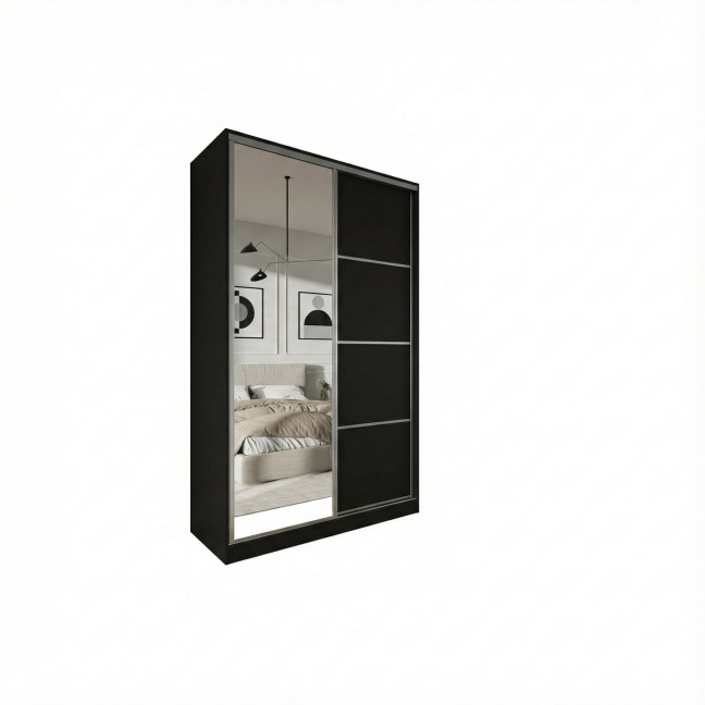 Szafa przesuwna Trend 6 150 Czarny Mat