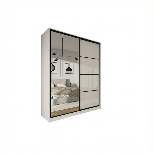 Szafa przesuwna Trend 6 180 Biały Połysk