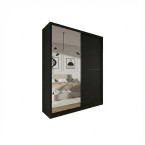 Szafa przesuwna Trend 6 180 Czarny Mat