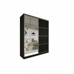 Szafa przesuwna Trend 6 200 Czarny Mat