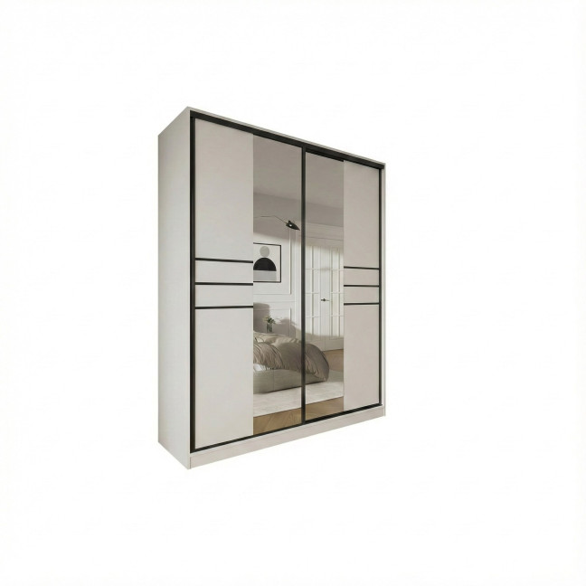 Szafa przesuwna Trend 8 180 Biały Mat