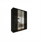 Szafa przesuwna Trend 8 180 Czarny Połysk