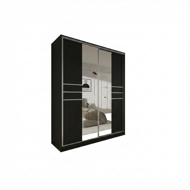 Szafa przesuwna Trend 8 180 Czarny Mat