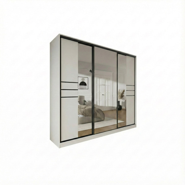 Szafa przesuwna Trend 8 250 Biały Mat